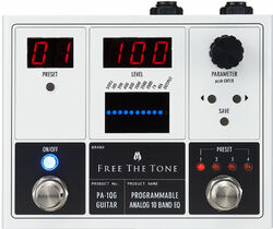 Equalizer & enhancer effektpedal Free the tone PA-1QG Programmable Analog 10 Band EQ
