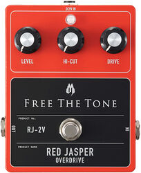 Overdrive/distortion/fuzz effektpedal Free the tone Red Jasper RJ-2V Overdrive