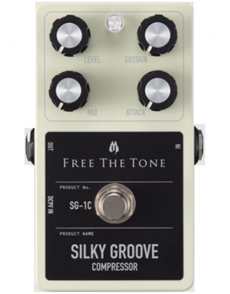 Kompressor/sustain/noise gate effektpedal Free the tone Silky Groove SG-1C Compressor