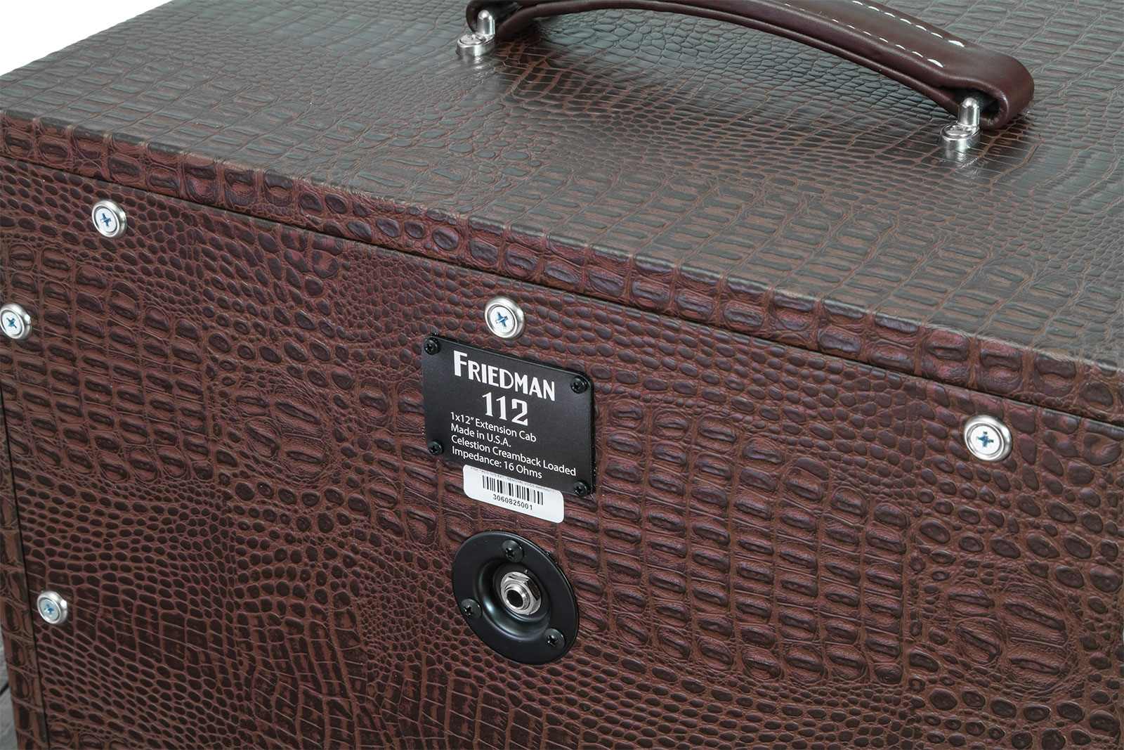 Friedman Amplification 112 Small Close Back Guitar Cab 1x12 Celestion G12m Creamback 65w 16-ohms Brown Gator Tolex - Boxen für E-Gitarre Verstärker -