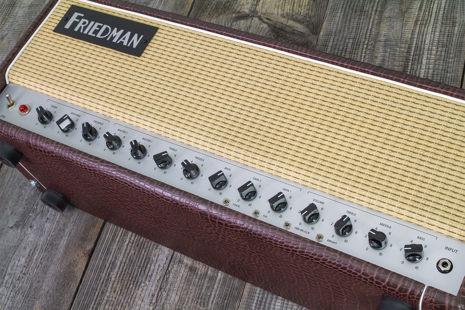 Friedman Amplification Be50 Deluxe Head 25/50w El34 Brown Gator Tolex - E-Gitarre Topteil - Variation 1