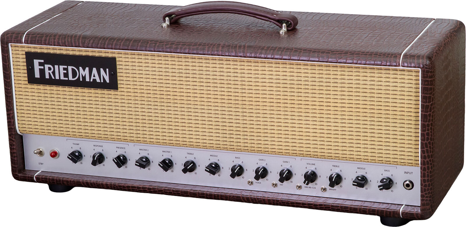 Friedman Amplification Be50 Deluxe Head 25/50w El34 Brown Gator Tolex - E-Gitarre Topteil - Main picture