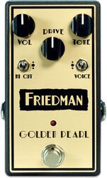 Overdrive/distortion/fuzz effektpedal Friedman amplification Golden Pearl Overdrive