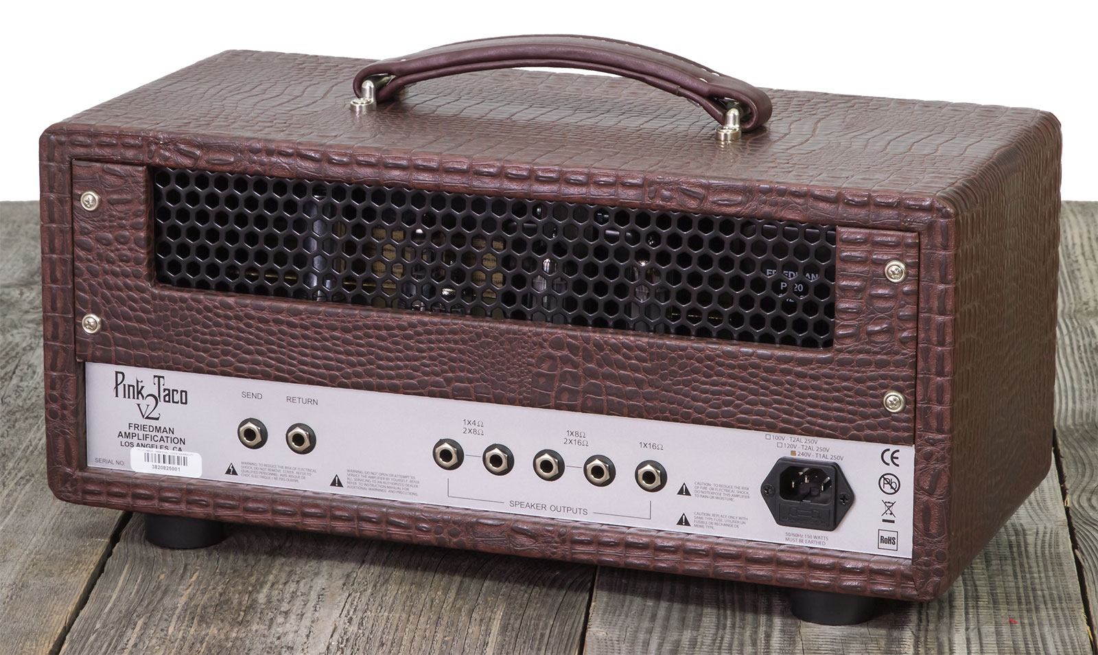 Friedman Amplification Pink Taco V2  Head 20w El84 Brown Gator Tolex - E-Gitarre Topteil - Variation 1