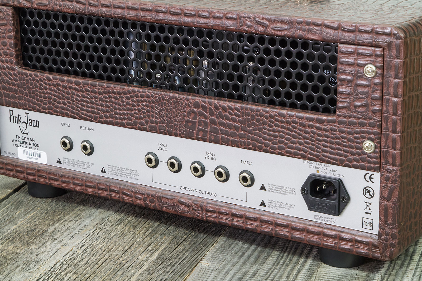 Friedman Amplification Pink Taco V2  Head 20w El84 Brown Gator Tolex - E-Gitarre Topteil - Variation 4