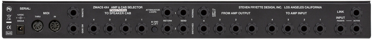 Fryette Zmacs 4x4 Impedance Matching Amp &  Cab. Selector - Fußschalter für Verstärker - Variation 3