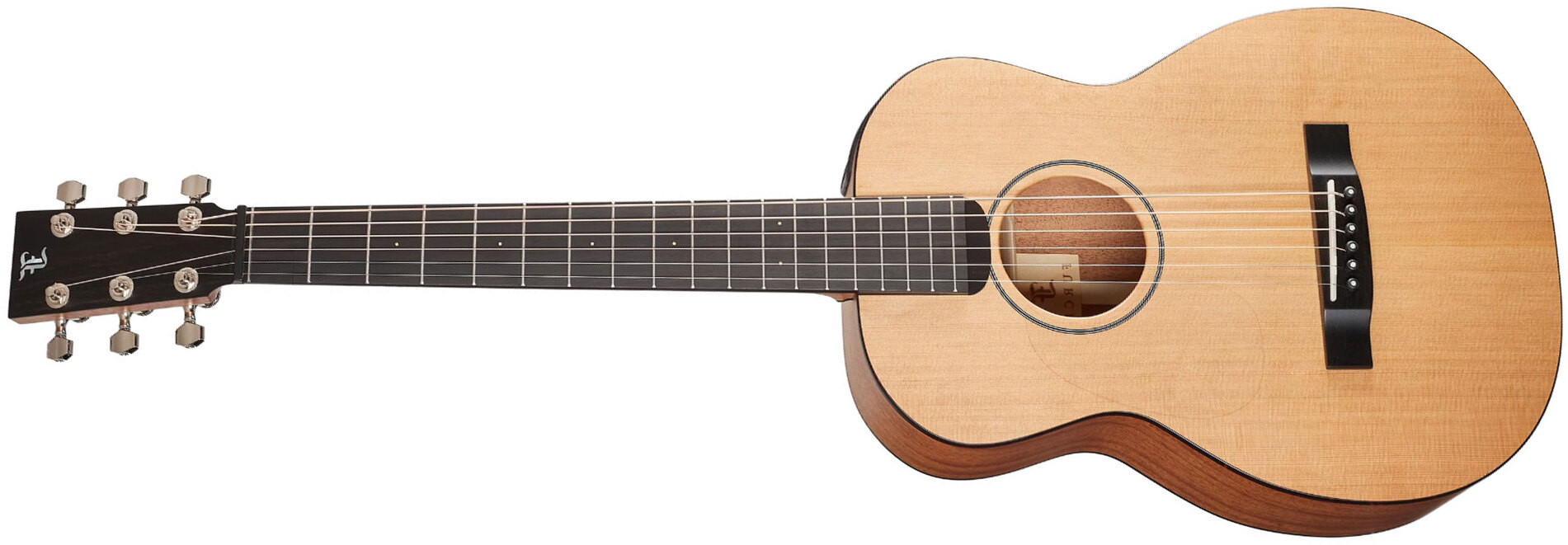 Furch Little Jane Lj 10-cm Lrb1 Lh Travel Gaucher Shsc Cedre Acajou Eb - Natural Open-pore - Folk-Gitarre - Main picture