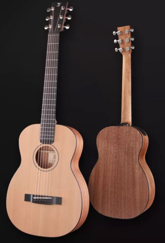 Furch Little Jane Lj 10-cm Lrb1 Lh Travel Gaucher Shsc Cedre Acajou Eb - Natural Open-pore - Folk-Gitarre - Variation 2