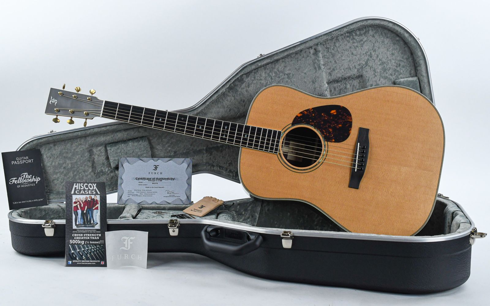 Furch Vintage 2 Sr A D Dreadnought Epicea Palissandre Eb - Full-pore Vintage Natural - Folk-Gitarre - Variation 6