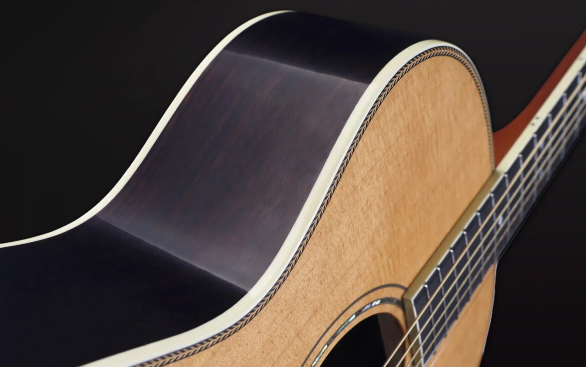 Furch Vintage 2 Sr A Om Lorchestra Epicea Palissandre Eb - Full-pore Vintage Natural - Folk-Gitarre - Variation 3