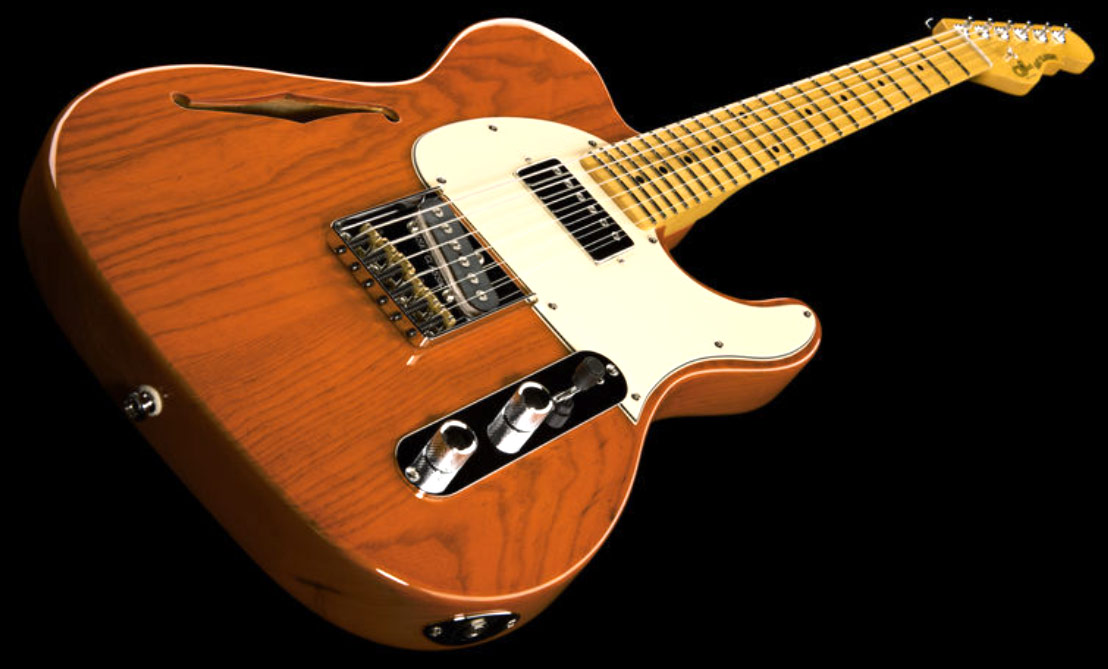G&l Asat Classic Bluesboy Semi-hollow Tribute Hs Ht Mn - Clear Orange - Semi-Hollow E-Gitarre - Variation 1