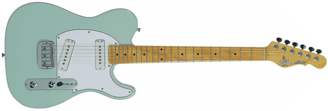 G&l Asat Special Tribute Ss Ht Mn - Surf Green - E-Gitarre in Teleform - Main picture
