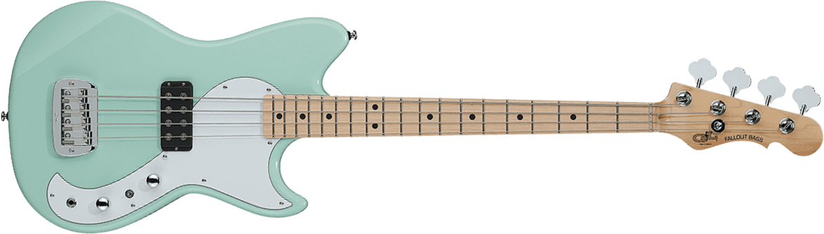 G&l Fallout Shortscale Bass Tribute Mn - Surf Green - Solidbody E-bass - Main picture