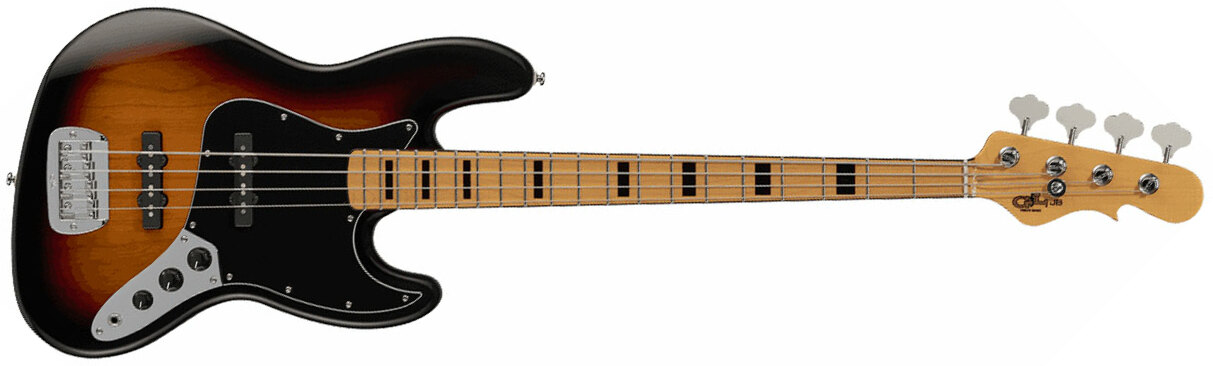 G&l Jb Tribute Mn - 3-tone Sunburst - Solidbody E-bass - Main picture