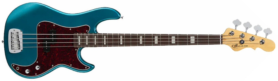 G&l Lb100 Tribute Rw - Emerald Blue Metallic - Solidbody E-bass - Main picture