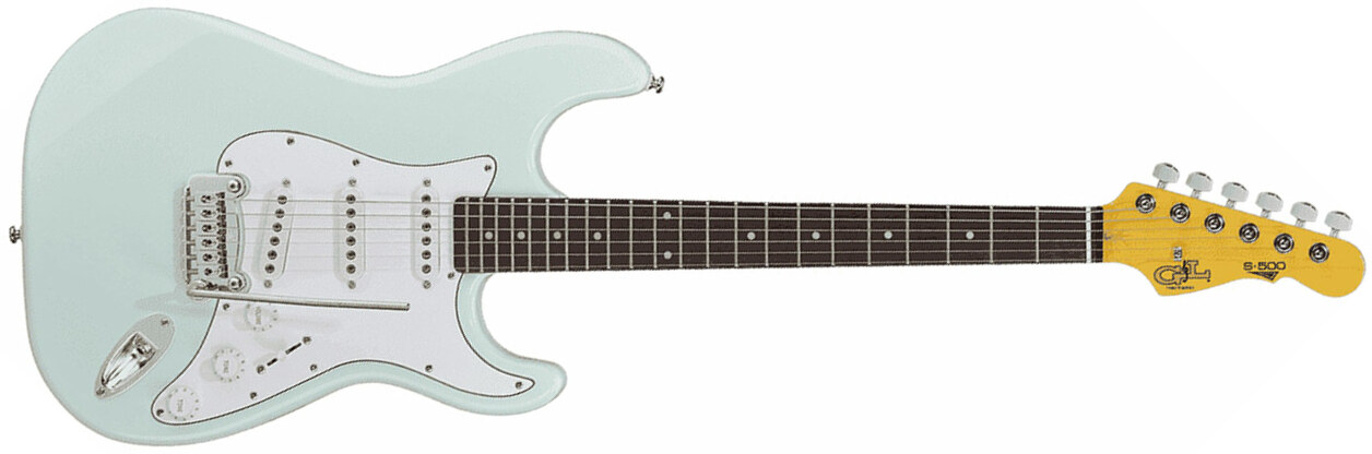 G&l S-500 Tribute Sss Trem Bc - Sonic Blue - E-Gitarre in Str-Form - Main picture