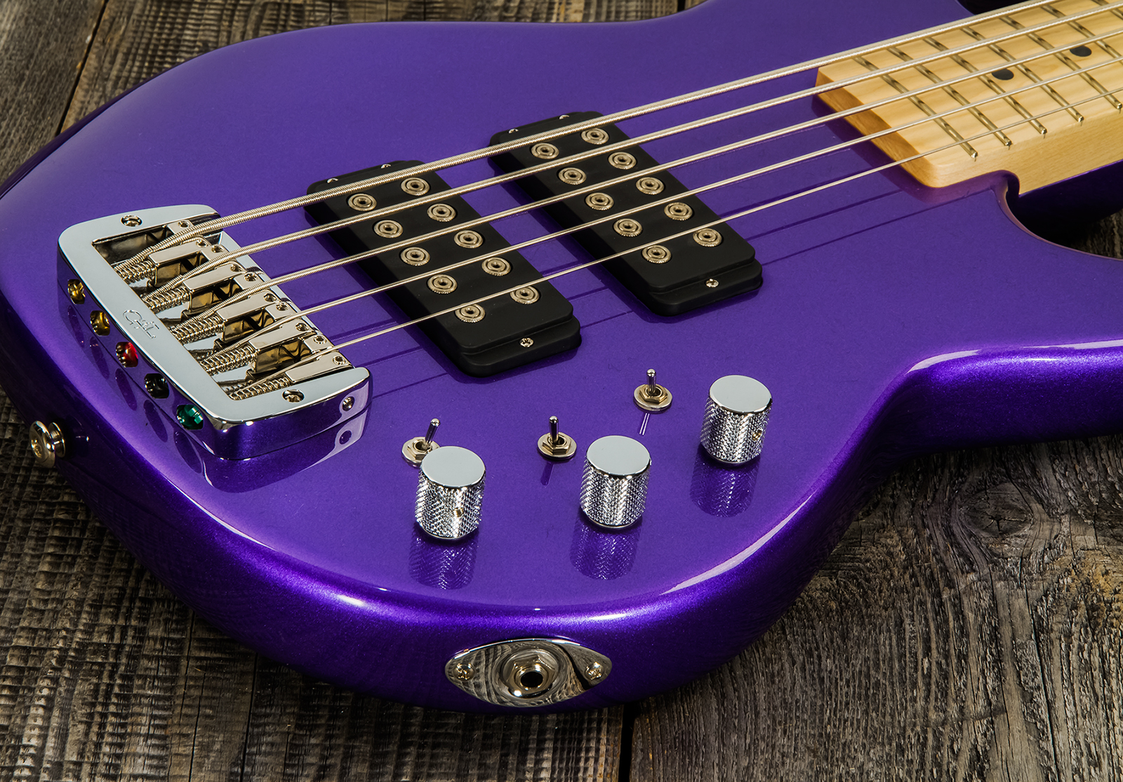 G&l Custom Shop L•2500 Usa Active Mn #clf2209260 - Plum Metallic - Solidbody E-bass - Variation 3