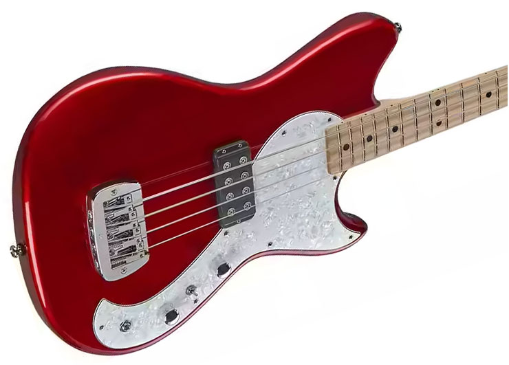 G&l Fallout Shortscale Bass Tribute Shsc Rw - Candy Apple Red - Solidbody E-bass - Variation 2