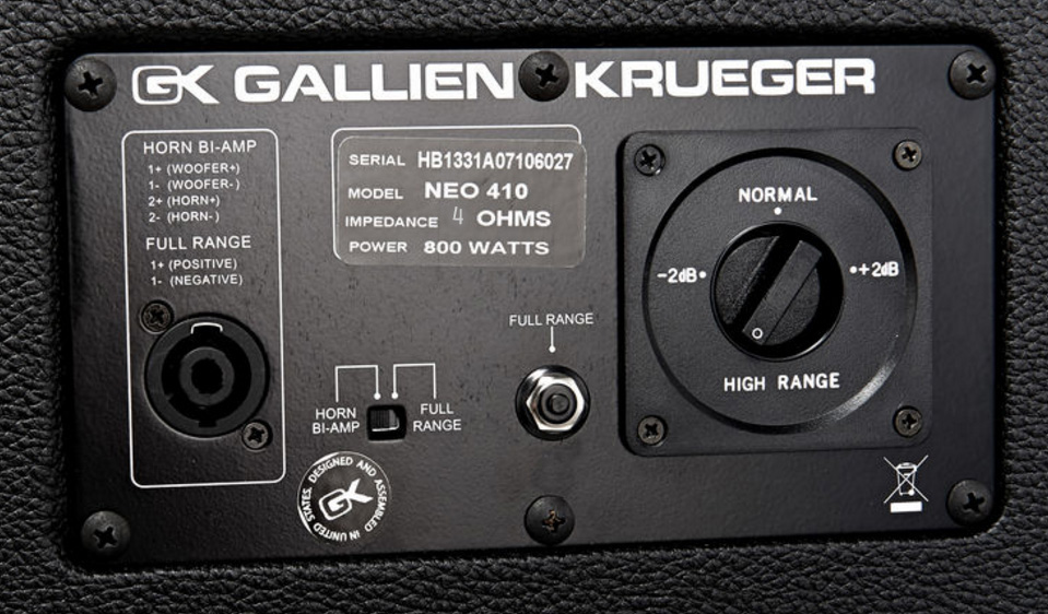 Gallien Krueger Neo 410 Bass Enclosure 4x10 800w 4-ohms - Bass Boxen - Variation 3