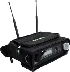 Shure By Gator Gepolsterte Tragetasche Für EIN Drahtlos-Mikrofonsystem – Robuste Schutztasche Für Mikrofon-Equipment (schwarz)