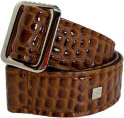 Gitarrengurt Get m get m Aussie Gator Mocha Brown