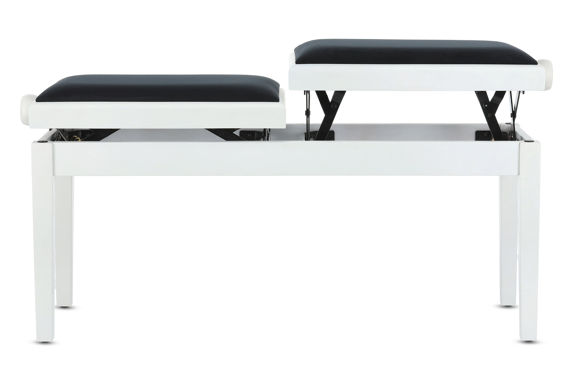 Gewa Banquette Piano Deluxe Double Blanc Mat - Klavierbänke - Variation 6