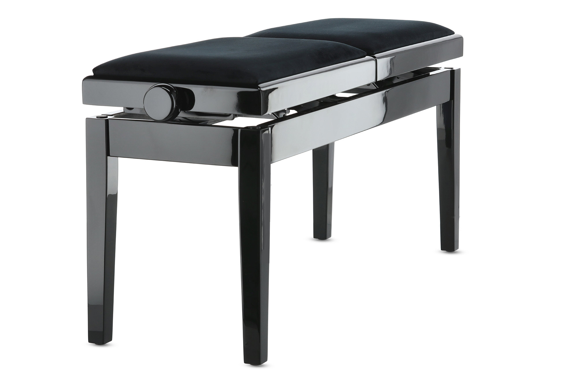 Gewa Banquette Piano Deluxe Double Noir Brillant - Klavierbänke - Variation 2