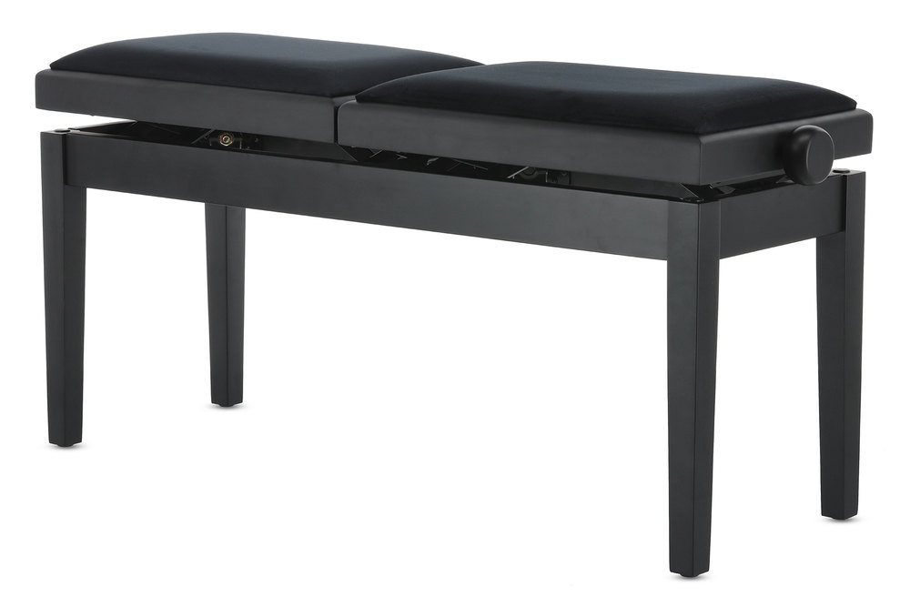 Gewa Banquette Piano Deluxe Double Noir Mat - Klavierbänke - Variation 10