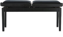 Klavierbänke Gewa BANQUETTE PIANO DELUXE DOUBLE NOIR MAT