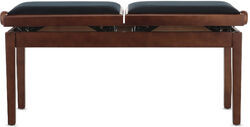 Klavierbänke Gewa BANQUETTE PIANO DELUXE DOUBLE NOYER MAT