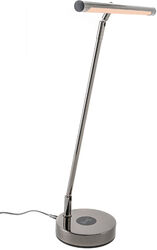 LAMPE DE PIANO PL-78 NOIR CHROMÉ BRILLANT