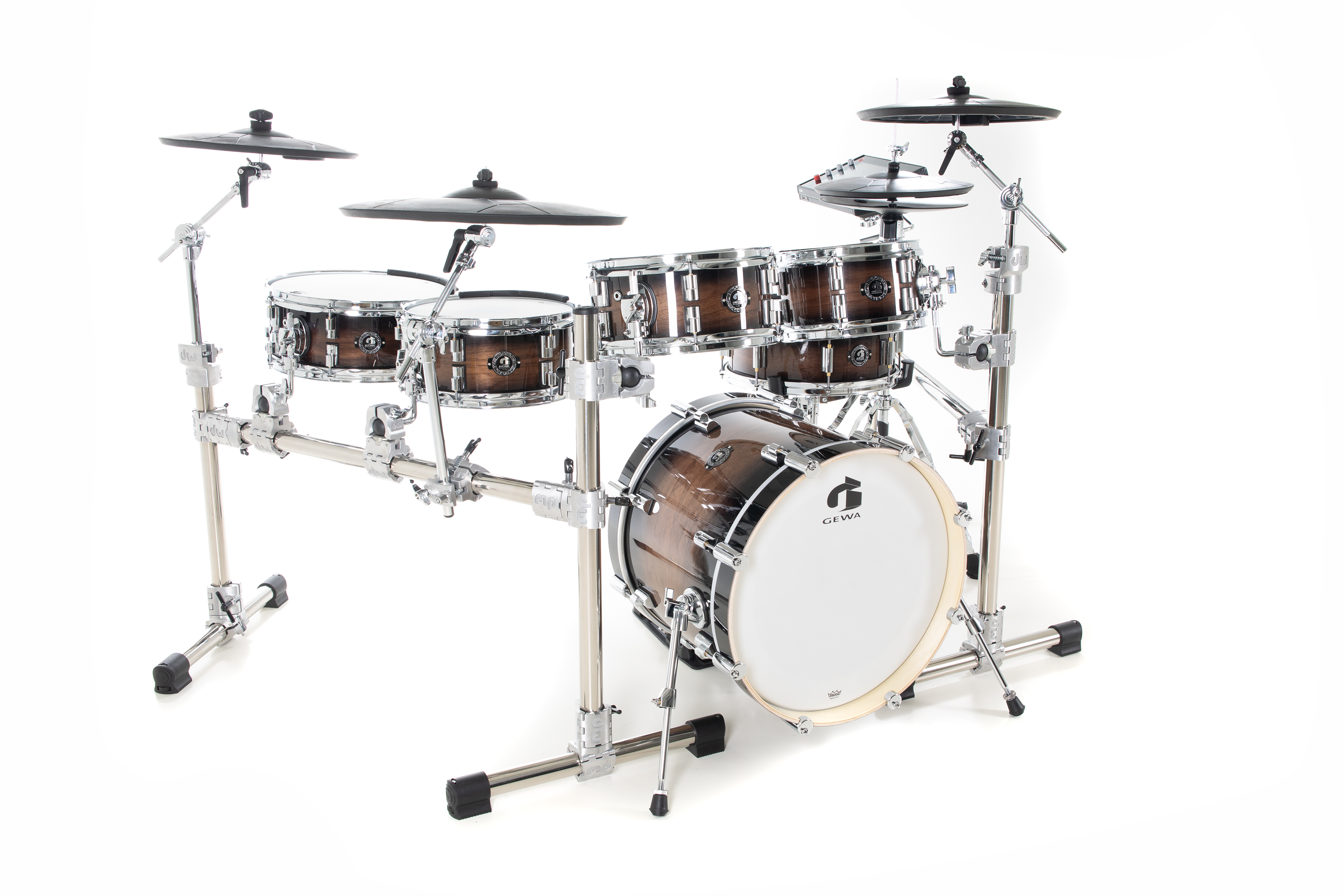 Gewa G9 E-drum Kit Pro L6 Walnut Burst - Komplett E-Drum Set - Variation 1