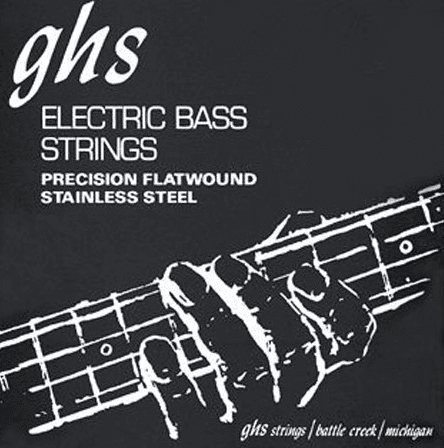 Ghs Jeu De 4 Cordes Bass (4) Stainless Steel Precision Flatwound 45-105 - E-Bass Saiten - Main picture