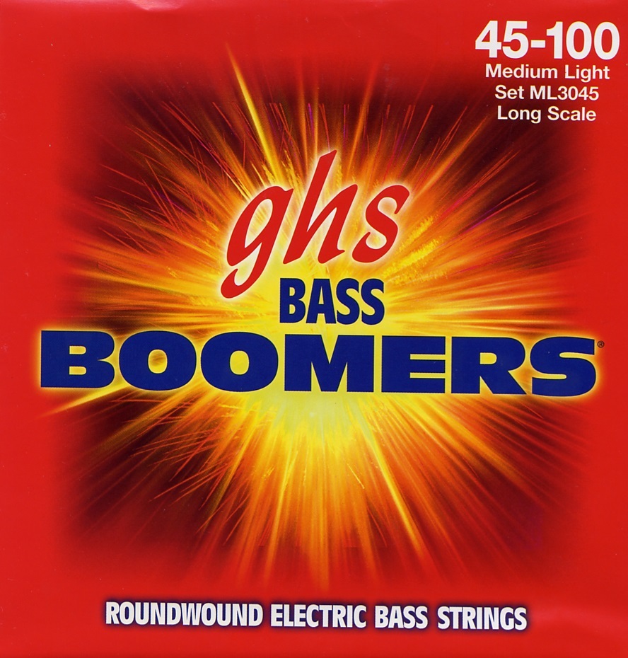 Ghs Jeu De 4 Cordes Basse Elec. 4c Bass Boomers Standard Longscale 045.100 Ml3045 - E-Bass Saiten - Main picture