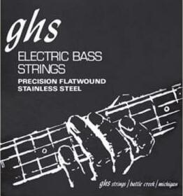 Ghs Jeu De 4 Cordes Basse Elec. 4c Precision Flatwound Stainless Steel 045.095 - E-Bass Saiten - Main picture
