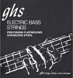 E-bass saiten Ghs 3025 Bass Precision Flat Wound 45-95 - Satz mit 4 saiten