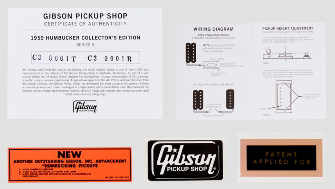 Gibson Collectors Edition 1959 Humbucker Series 3 Pickup Set - Gitarre Tonabnehmer - Variation 3
