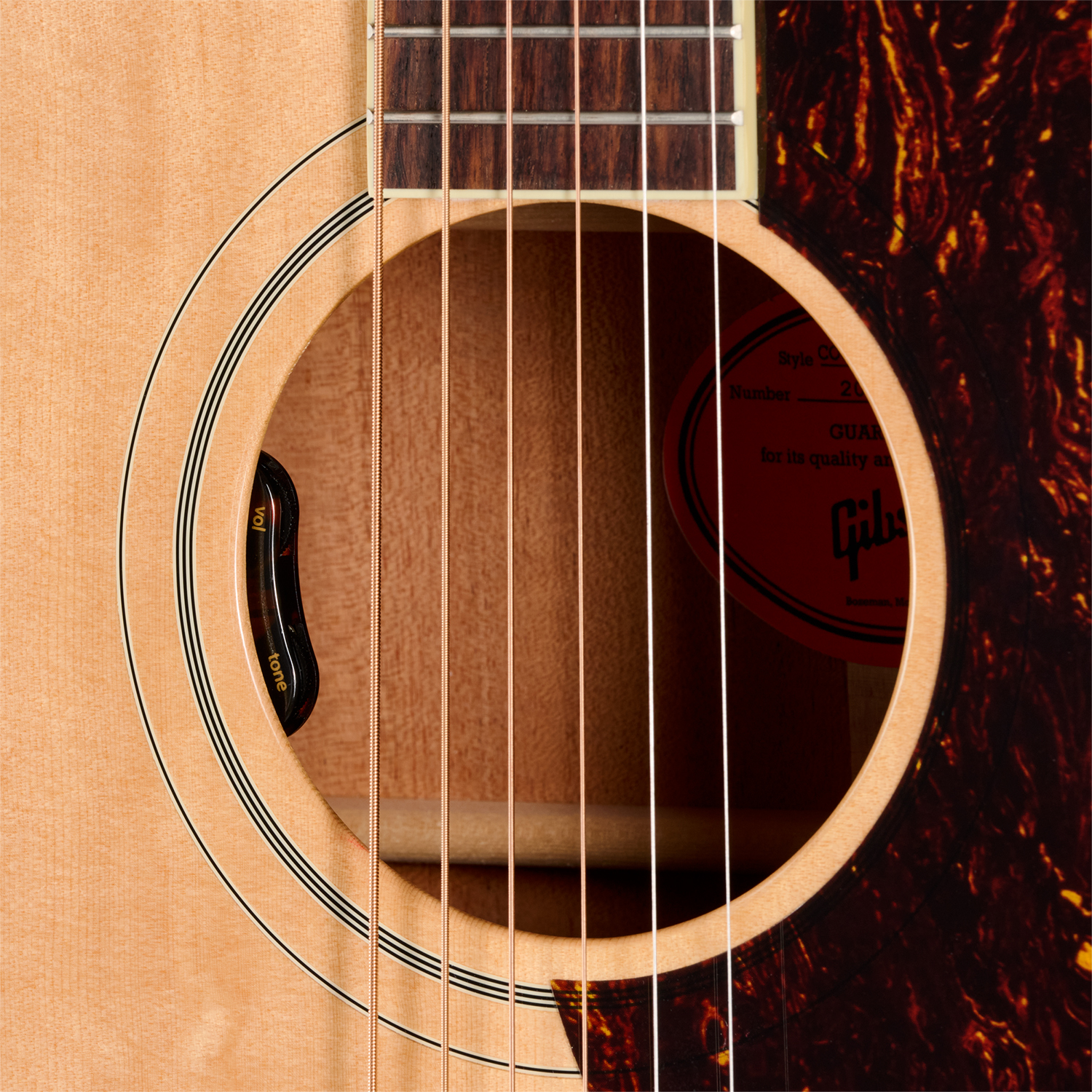 Gibson Country Western 60s Original (baggs Hifi Dna) Dreadnought Epicea Acajou Rw - Antique Natural - Folk-Gitarre - Variation 4