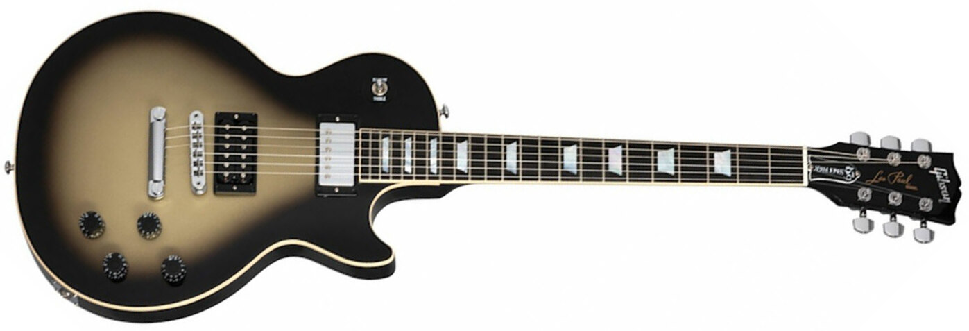 Gibson Adam Jones Les Paul Standard Signature 2h Ht Eb - Antique Silverburst - Single-Cut-E-Gitarre - Main picture