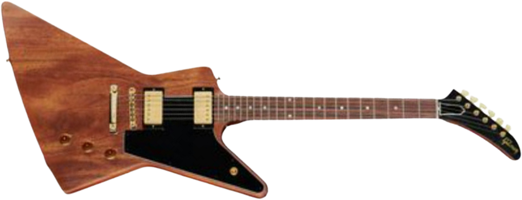 Gibson Custom Shop 1958 Explorer Mahogany Reissue 2h Ht Rw - Vos Walnut - Retro-Rock-E-Gitarre - Main picture