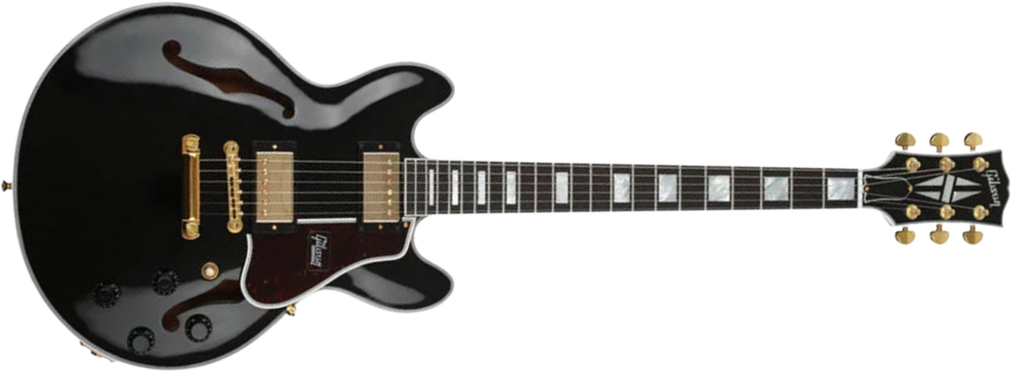 Gibson Custom Shop Cs-356 2h Ht Eb - Ebony - Semi-Hollow E-Gitarre - Main picture