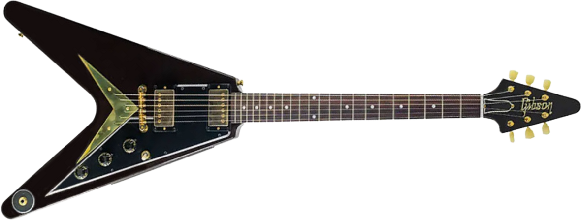 Gibson Custom Shop Flying V 1958 Mahogany Reissue 2h Ht Rw - Vos Oxblood - Retro-Rock-E-Gitarre - Main picture