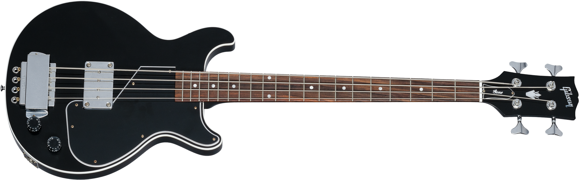 Gibson Custom Shop Gene Simmons Eb-0 Bass Ltd Signature Rw - Vos Ebony - Solidbody E-bass - Main picture