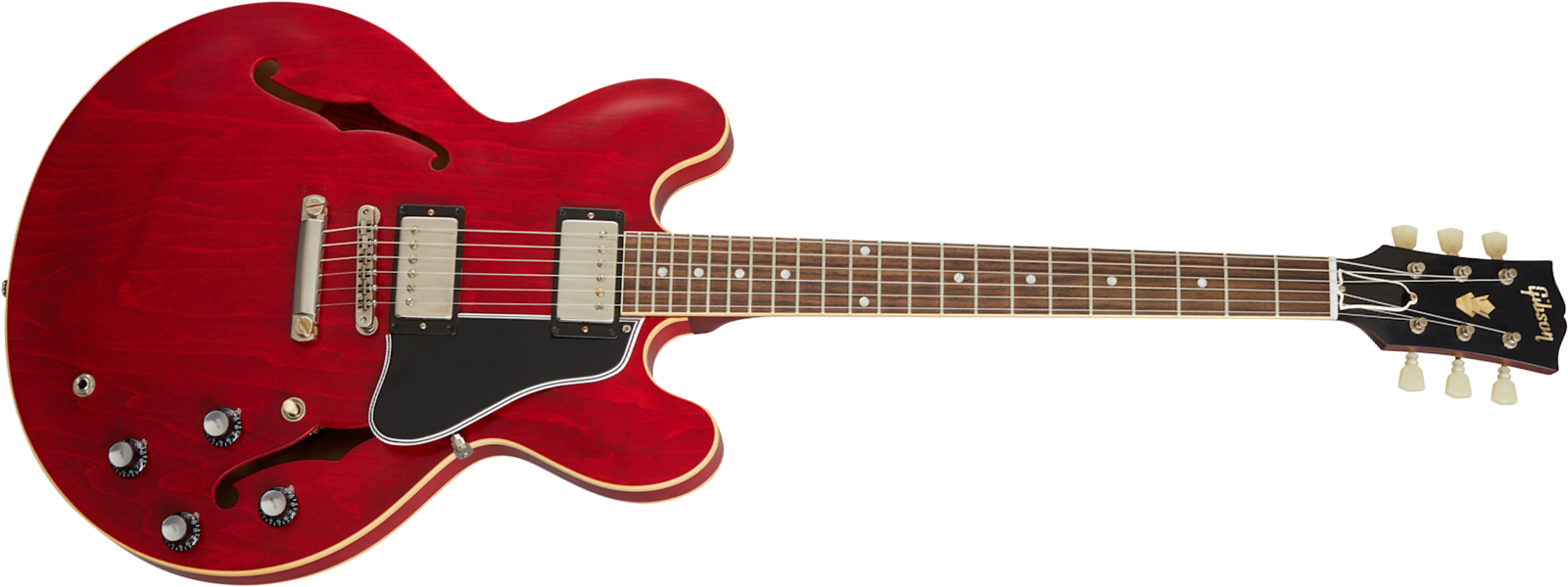 Gibson Custom Shop Historic Es335 Reissue 1961 2h Ht Rw - Vos Sixties Cherry - Semi-Hollow E-Gitarre - Main picture