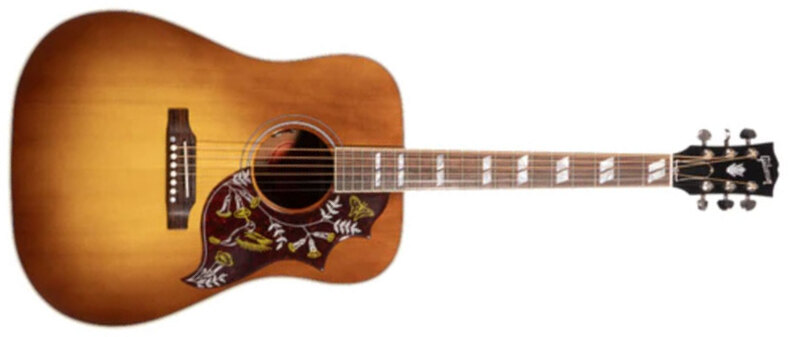 Gibson Custom Shop Hummingbird Standard Red Spruce Modern Dreadnought Epicea Acajou Rw - Honey Burst - Folk-Gitarre - Main picture