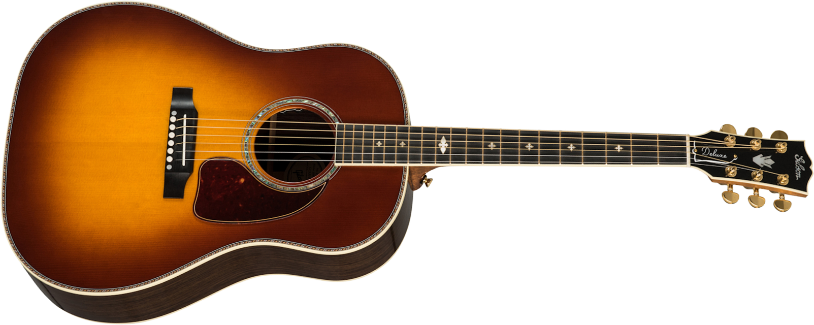 Gibson Custom Shop J-45 Deluxe Rosewood Dreadnought Epicea Palissandre Eb - Rosewood Burst - Westerngitarre & electro - Main picture