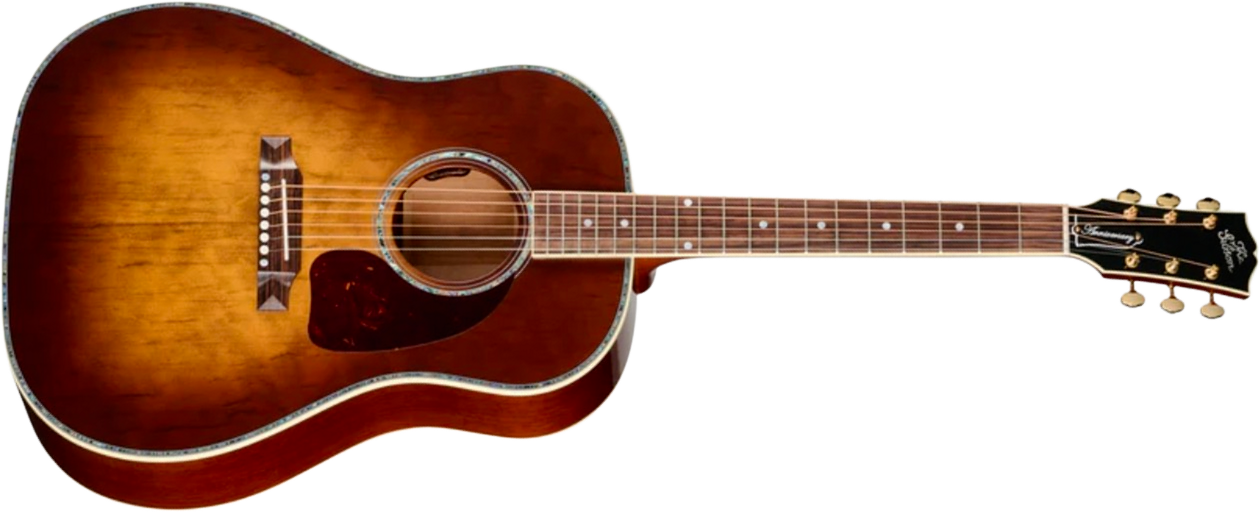 Gibson Custom Shop J45 Ann. Ltd Dreadnought Epicea Palissandre Rw - Cremona Burst - Folk-Gitarre - Main picture