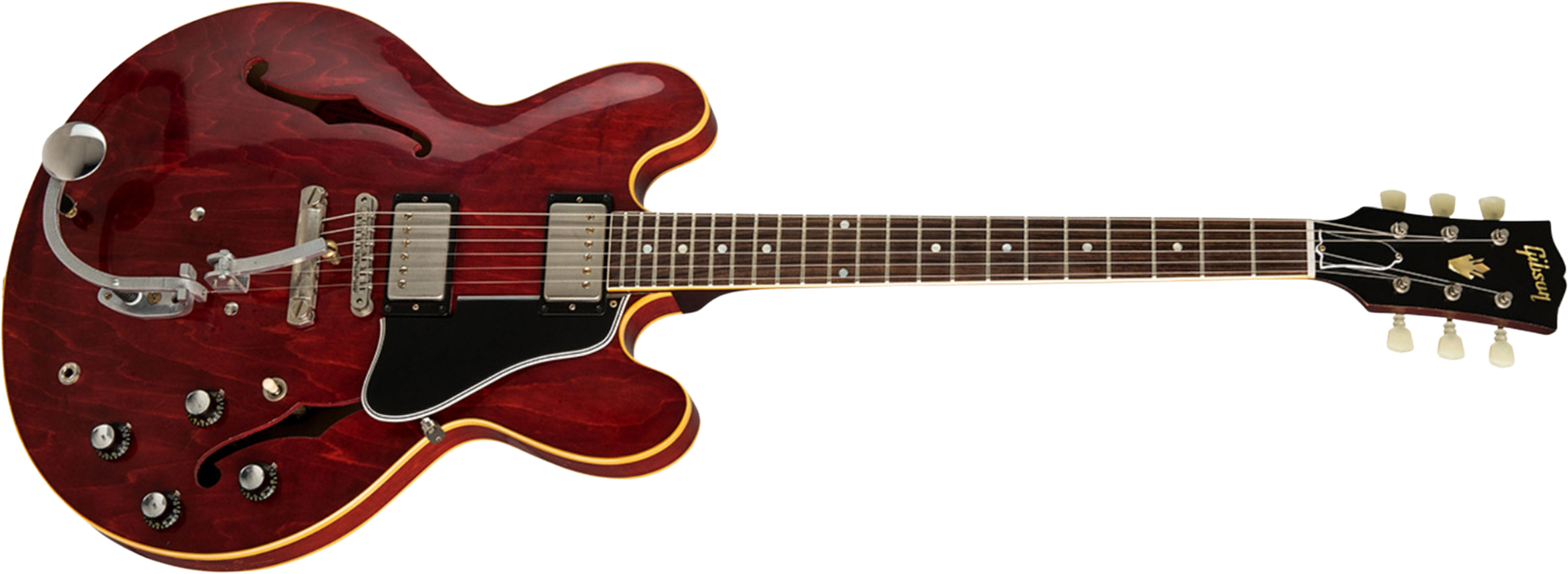 Gibson Custom Shop Jerry Kennedy Es-335 1961 Pretty Woman 2019 Ltd 2h Ht Rw - Aged Faded Cherry - Signature-E-Gitarre - Main picture