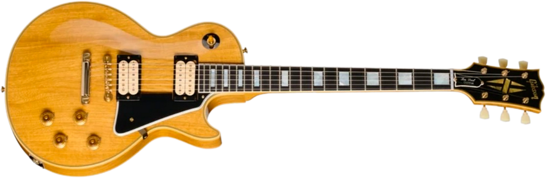 Gibson Custom Shop Les Paul Custom 1957 Korina Le Ltd 2h Ht Eb - Vos Antique Natural - Single-Cut-E-Gitarre - Main picture