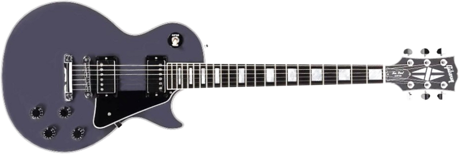 Gibson Custom Shop Les Paul Custom 2h Ht Eb - Arctic Blast - Single-Cut-E-Gitarre - Main picture